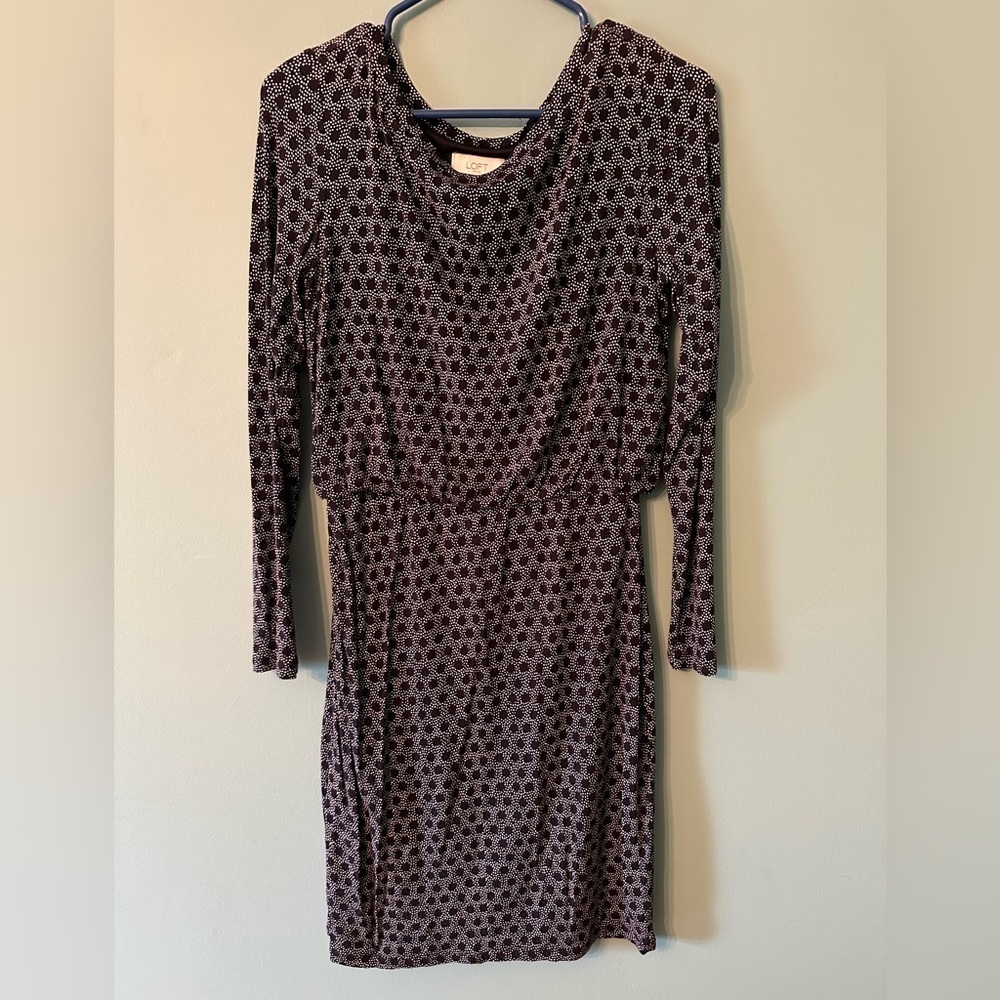 Loft long sleeved dress size small